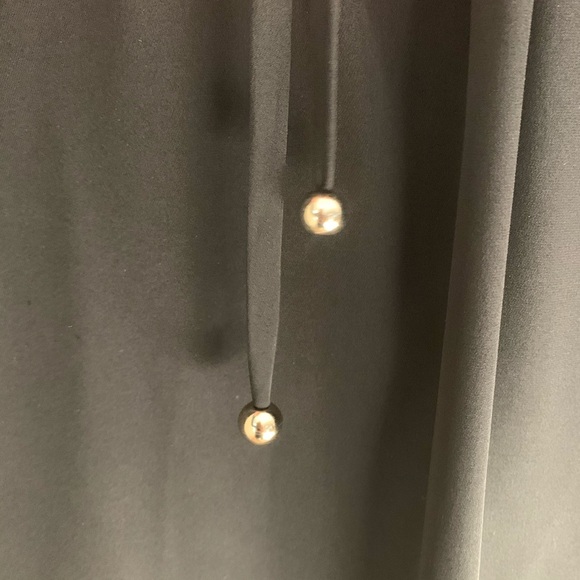 MOSCHINO 100% Silk Lace Up Black Dress - Picture 12 of 16